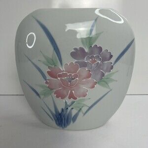 Vintage 1984 Teleflora Art Deco Style Floral Vase 7"